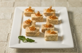 Cheesecake de cebolla caramelizada